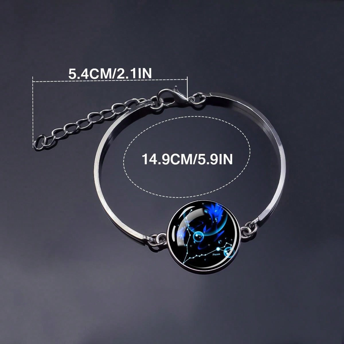 Time Gem Bracelet with Constellation Symbols